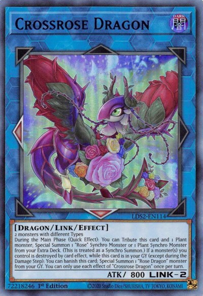 Crossrose Dragon - Blue