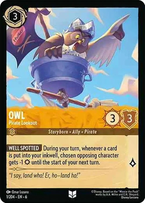 Owl - Pirate Lookout - Cold Foil