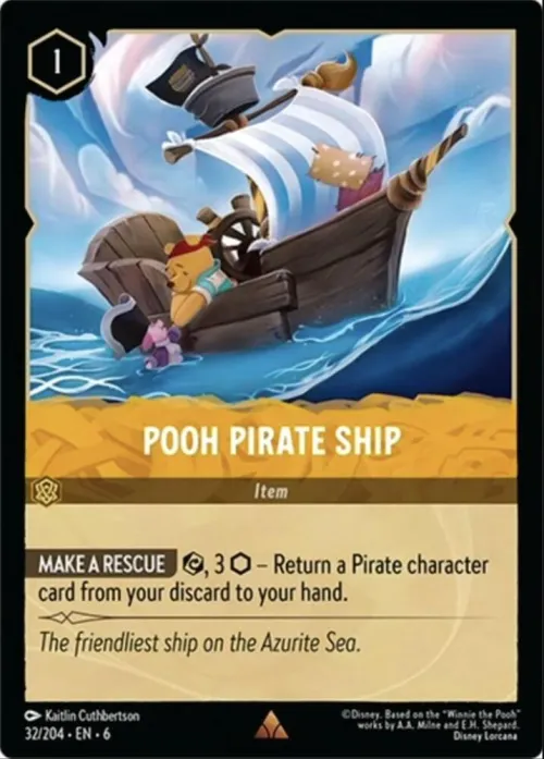 Pooh Pirate Ship - Cold Foil