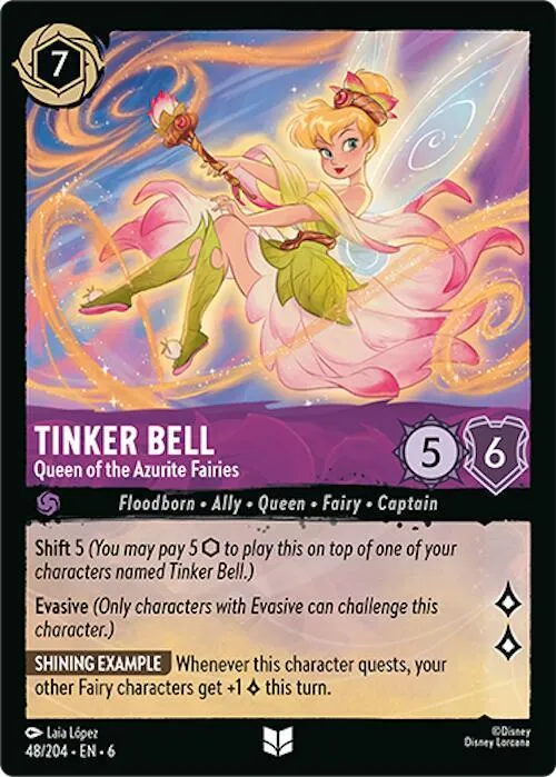 Tinker Bell - Queen of the Azurite Fairies - Cold Foil