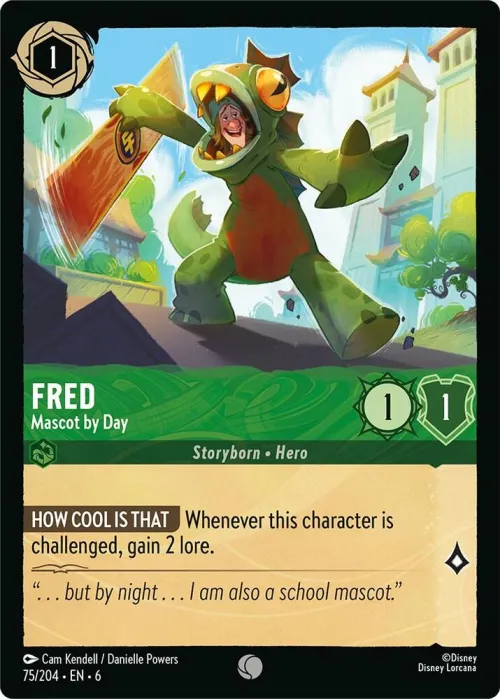 Fred - Mascot by Day - Cold Foil
