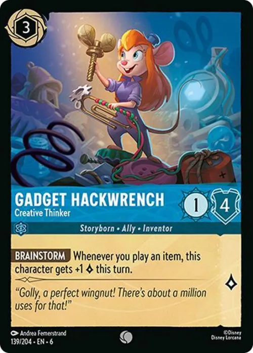 Gadget Hackwrench - Creative Thinker - Cold Foil