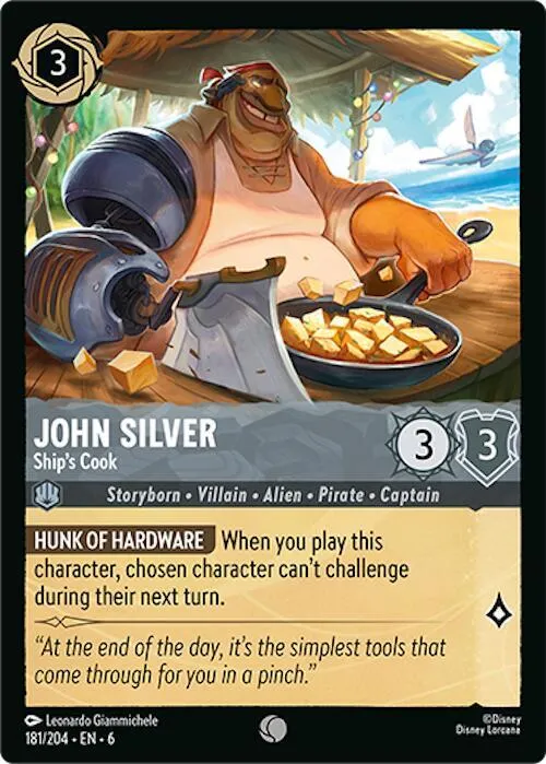 John Silver - Ship's Cook - Cold Foil