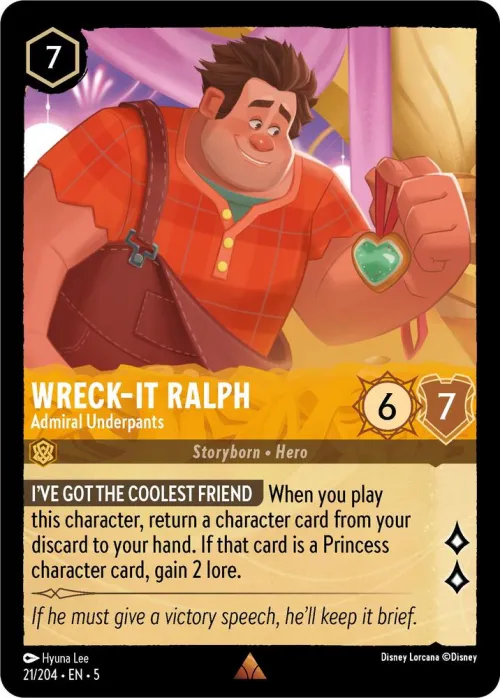Wreck-It Ralph - Admiral Underpants - Cold Foil