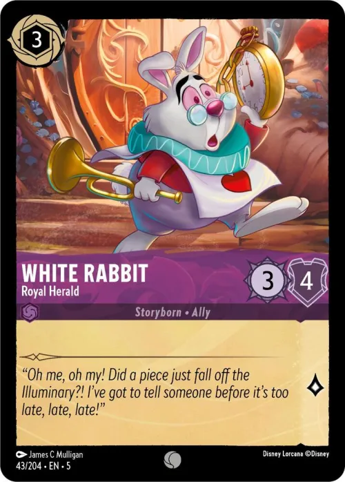 White Rabbit - Royal Herald - Cold Foil