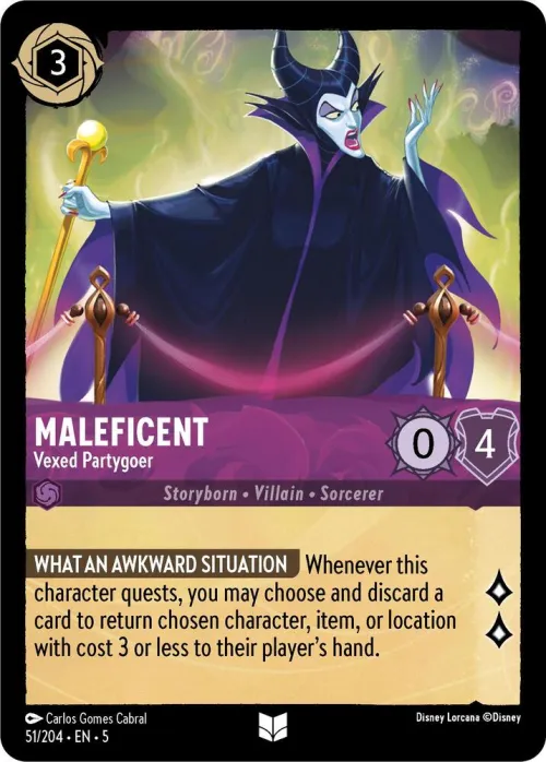 Maleficent - Vexed Partygoer - Cold Foil