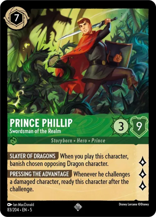 Prince Phillip - Swordsman of the Realm - Cold Foil