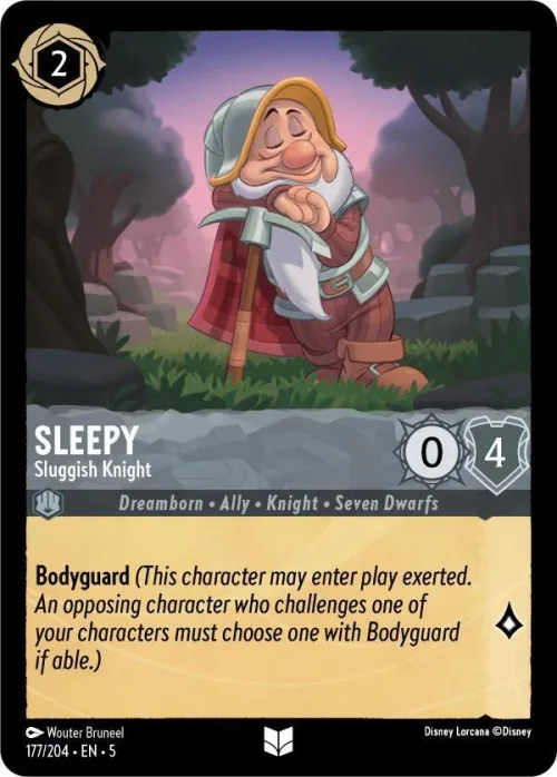 Sleepy - Sluggish Knight - Cold Foil