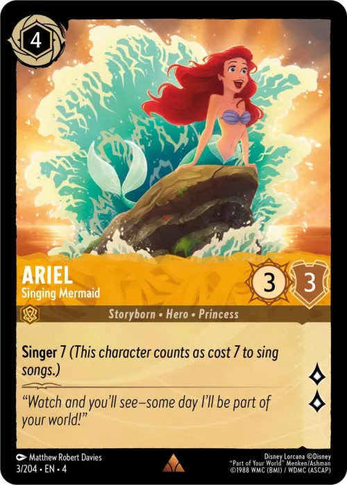 Ariel - Singing Mermaid - Cold Foil