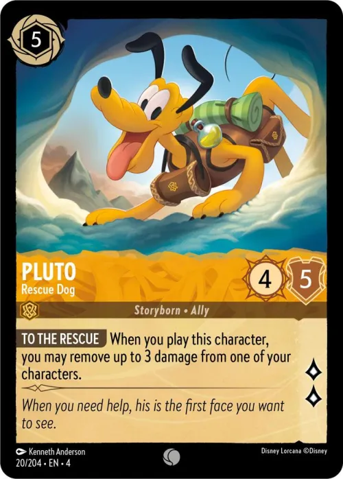 Pluto - Rescue Dog - Cold Foil