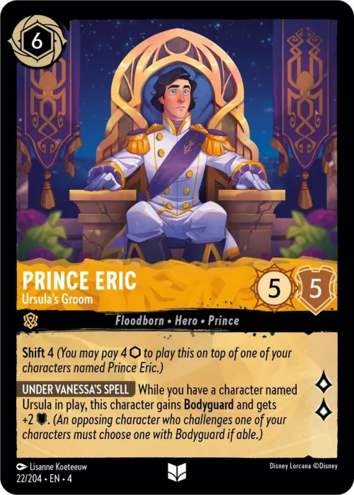 Prince Eric - Ursula's Groom - Cold Foil