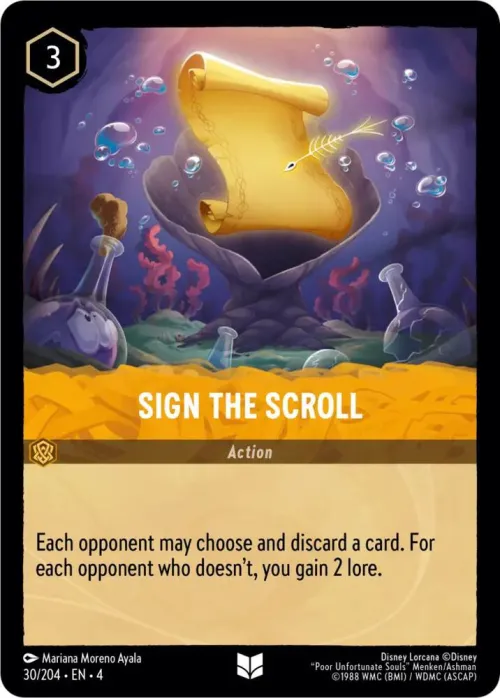 Sign the Scroll - Cold Foil
