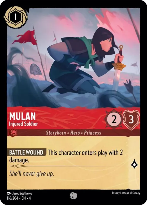 Mulan - Injured Soldier - Cold Foil