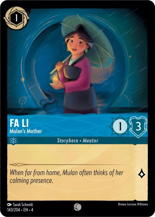 Fa Li - Mulan's Mother - Cold Foil