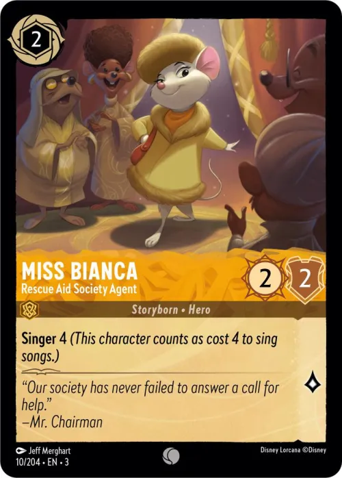 Miss Bianca - Rescue Aid Society Agent - Cold Foil