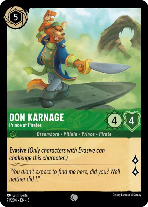 Don Karnage - Prince of Pirates - Cold Foil