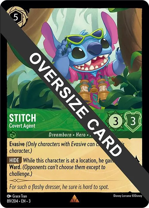 Stitch - Covert Agent - Oversized