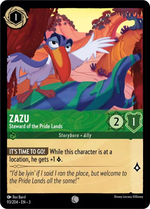 Zazu - Steward of the Pride Lands - Cold Foil