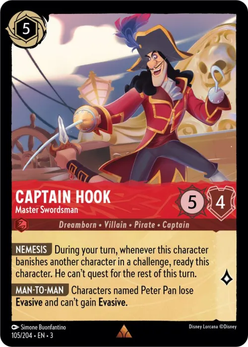Captain Hook - Master Swordsman - Cold Foil