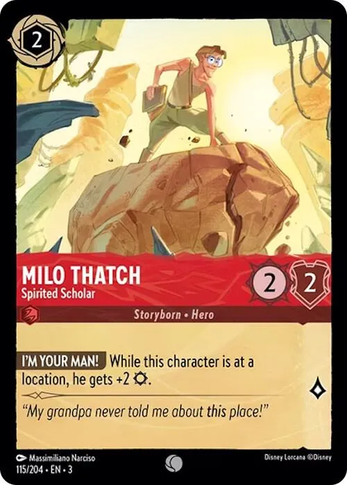 Milo Thatch - Spirited Scholar - Cold Foil