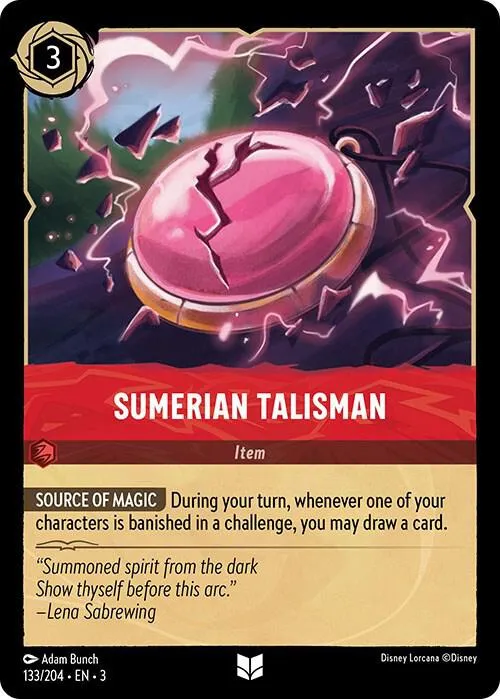 Sumerian Talisman - Cold Foil