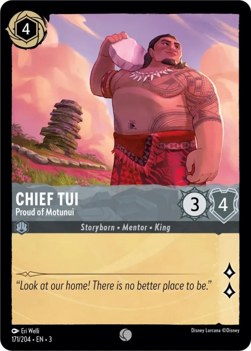 Chief Tui - Proud of Motunui - Cold Foil