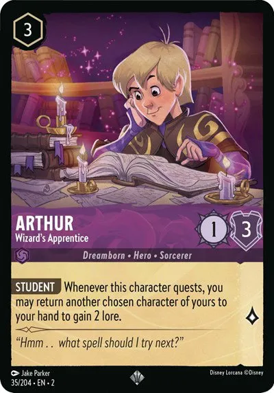 Arthur - Wizard's Apprentice - Cold Foil