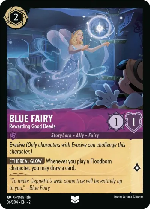 Blue Fairy - Rewarding Good Deeds - Cold Foil