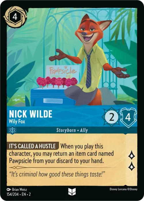 Nick Wilde - Wily Fox - Cold Foil