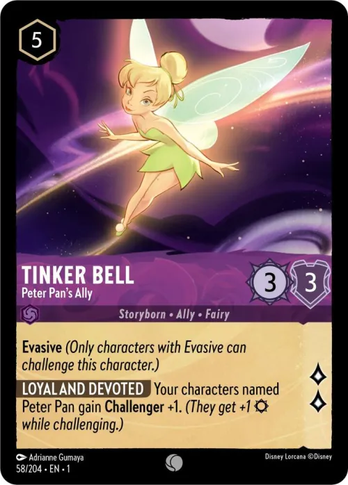 Tinker Bell - Peter Pan's Ally - Cold Foil