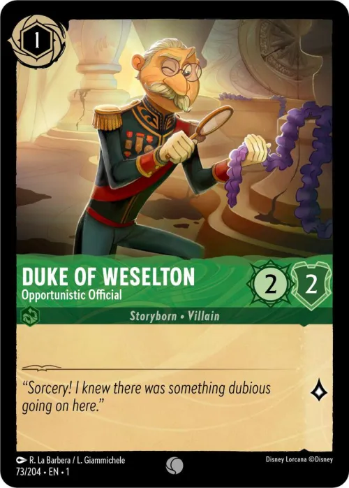 Duke of Weselton - Opportunistic Official - Cold Foil