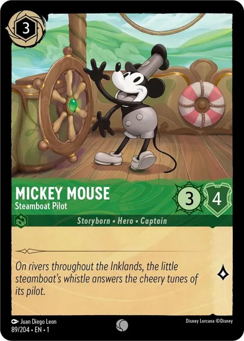 Mickey Mouse - Steamboat Pilot - Cold Foil