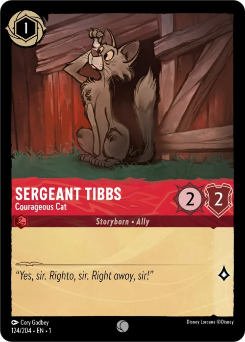 Sergeant Tibbs - Courageous Cat - Cold Foil