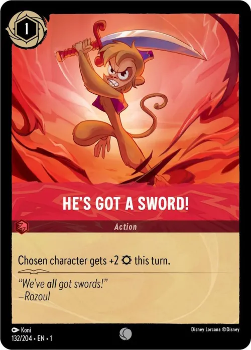 He's Got A Sword! - Cold Foil