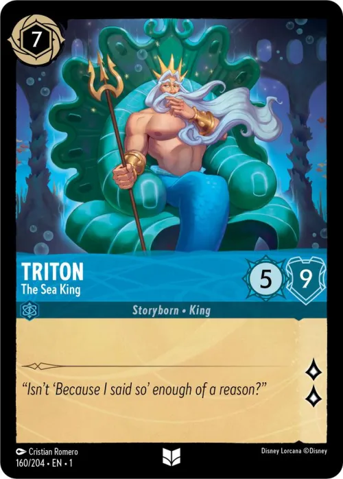 Triton - The Sea King - Cold Foil