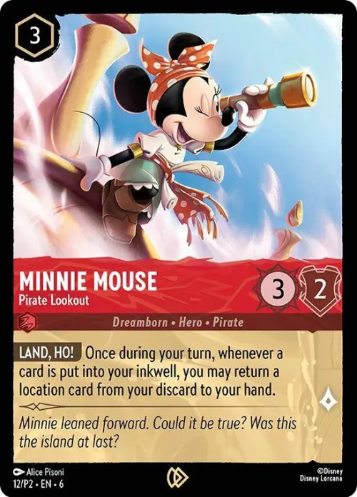 Minnie Mouse - Pirate Lookout - Cold Foil Minnie Mouse Pirate 
