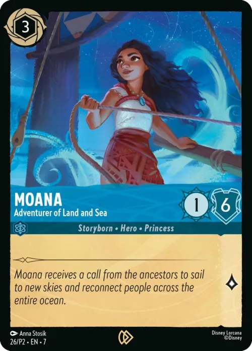 Moana - Adventurer of Land and Sea - Cold Foil Moana Adventurer Of 