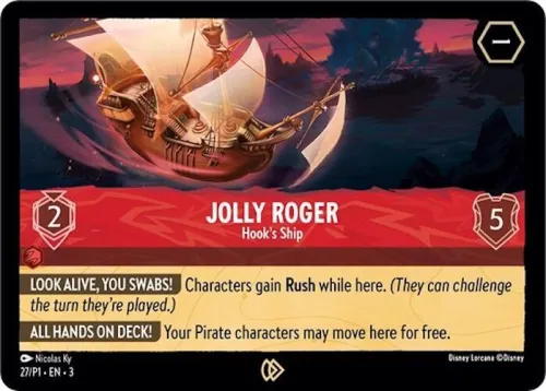 Jolly Roger - Hook's Ship - Cold Foil Jolly Roger Hook S S