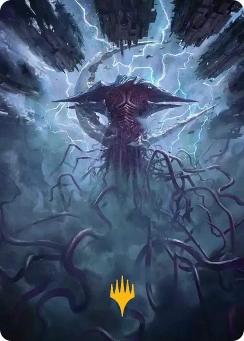 Emrakul, the Exigent Doom Art Card - Gold Stamped