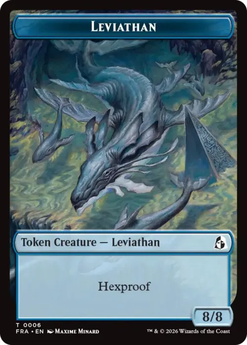Leviathan // Beast Double-Sided Token - Foil