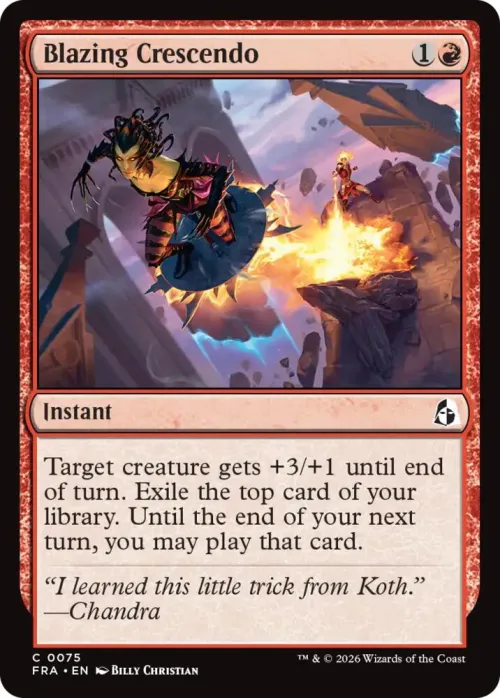 Blazing Crescendo - Foil