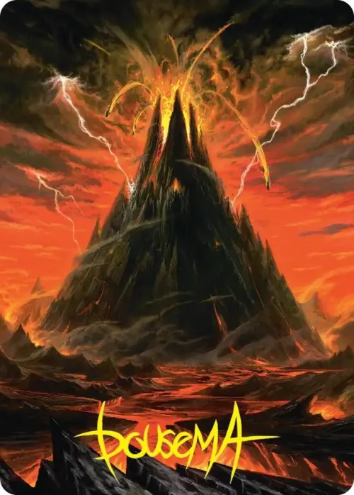Mount Doom Art Card - Gold Stamped Signature