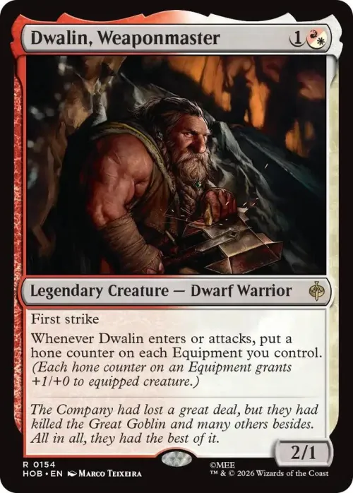 Dwalin, Weaponmaster