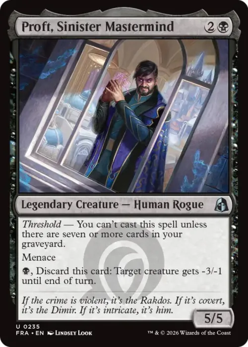 Proft, Sinister Mastermind - Foil