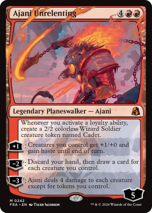 Ajani Unrelenting - Foil