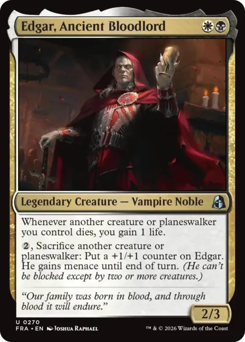 Edgar, Ancient Bloodlord - Foil