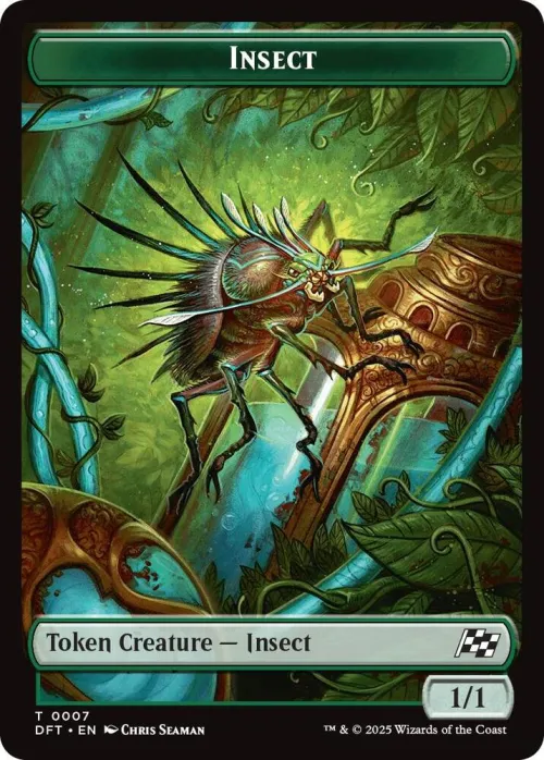 Insect // Elephant Double-Sided Token - Foil