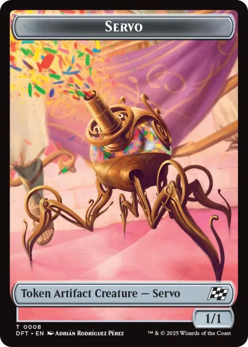 Servo // Thopter (0009) Double-Sided Token - Foil