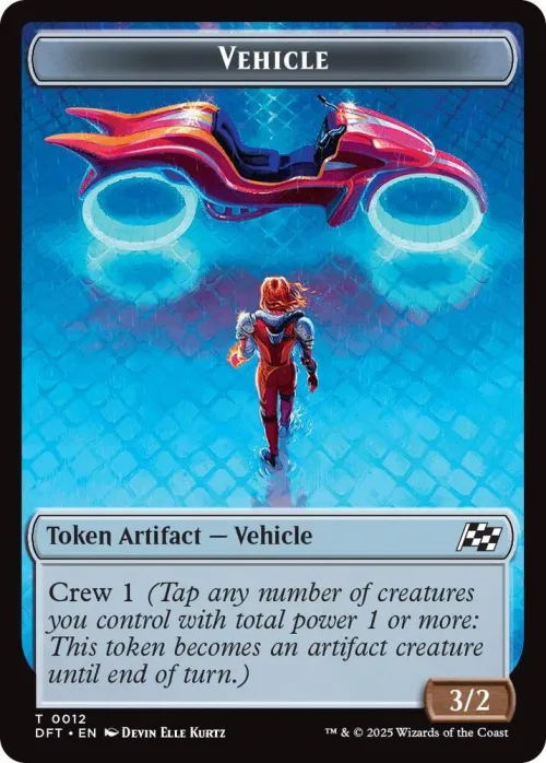 Vehicle // Pilot Double-Sided Token - Foil