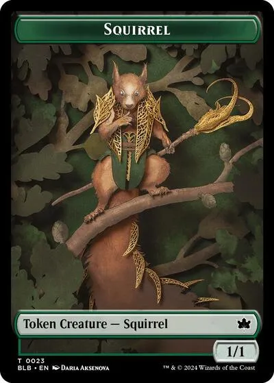 Squirrel // Food Double-Sided Token